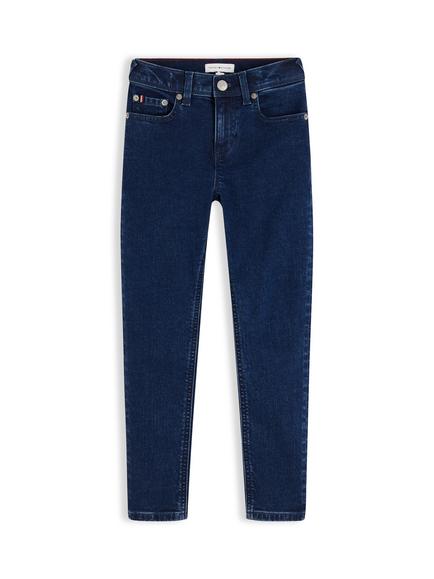 Tommy Hilfiger Kids' Scanton Slim Fit Jeans, Dark Blue, Dark Blue