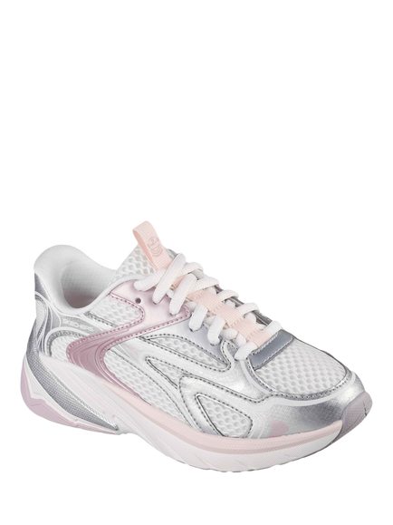 Skechers Kids' S2K Mesh Trainers, Off White - view 2, Off White