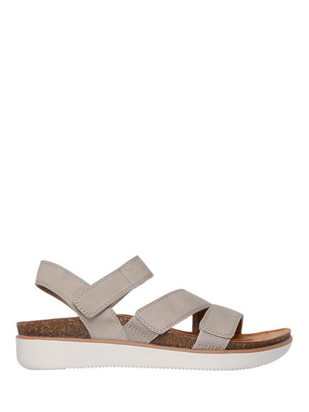 Skechers Lifted Comfort Strappy Sandals, Taupe, Taupe