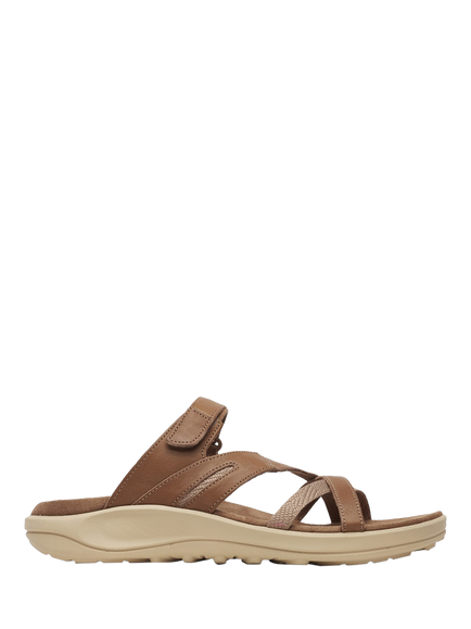 Merrell District 4 Weave Leather Strappy Footbed Sandals, Mocha