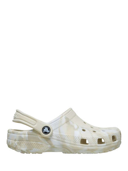 Crocs Kids' Classic Marbled Clogs, Neutral Marble, Neutral Marble