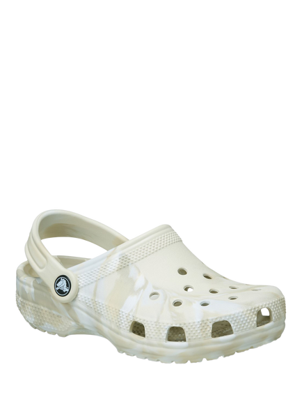 Crocs Kids' Classic Marbled Clogs, Neutral Marble - view 2, Neutral Marble