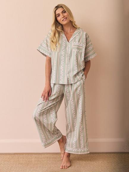Their Nibs x French Bedroom Cotton Oversized Pyjamas, Pink, Pink