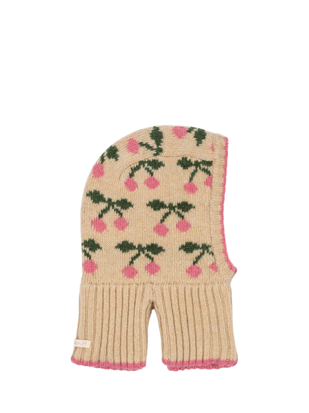Konges Sløjd Kids' Wool Blend Balaclava, Cherry, Cherry