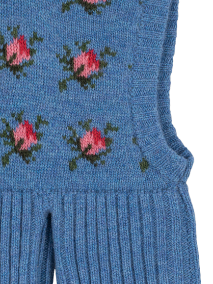 Konges Sløjd Kids' Wool Blend Balaclava, Rosie Shade - view 2, Rosie Shade