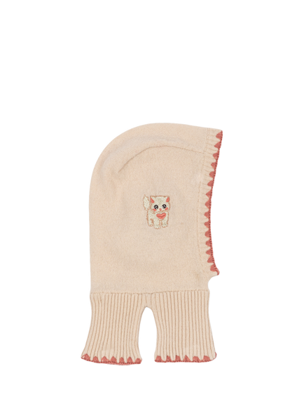 Konges Sløjd Kids' Collette Wool Balaclava, Rosey, Rosey