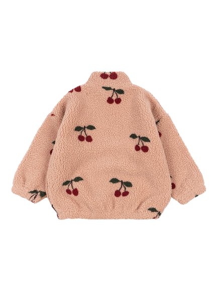 Konges Sløjd Kids' Jody Teddy Jacket, Ma Grande Cerise Blu - view 2, Ma Grande Cerise Blu