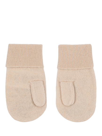Konges Sløjd Kids' Collette Pure Wool Kitten Mittens, Rosey - view 2, Rosey