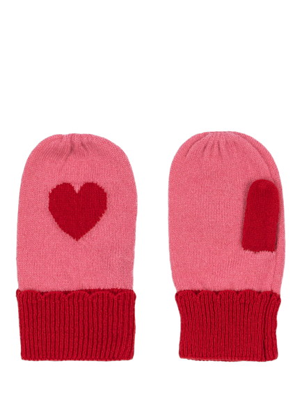 Konges Sløjd Kids' Collette Wool Mittens, Pink, Pink
