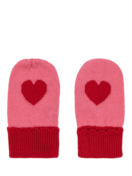 Konges Sløjd Kids' Collette Wool Mittens, Pink - view 2, Pink