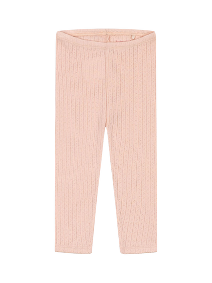 Konges Sløjd Kids' Minnie Pointelle Leggings, Pale Blush, Pale Blush