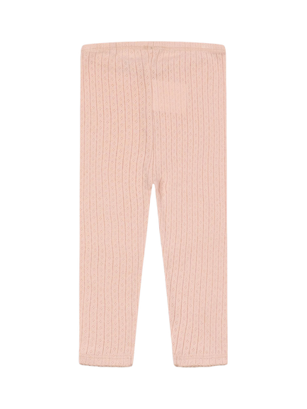 Konges Sløjd Kids' Minnie Pointelle Leggings, Pale Blush - view 2, Pale Blush