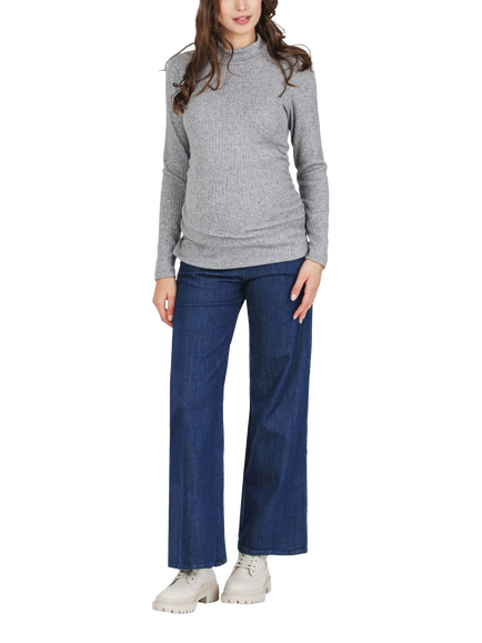 Attesa Noah Wide Leg Maternity Jeans, Blue