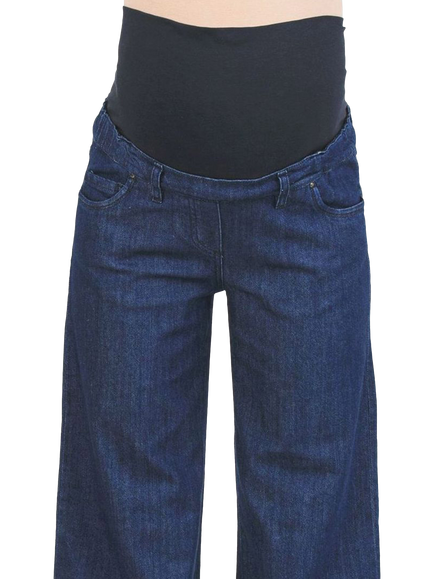 Attesa Noah Wide Leg Maternity Jeans - view 2, Blue
