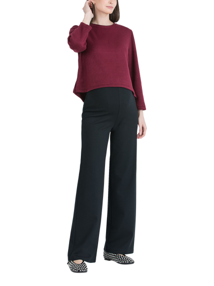 Attesa Kimberly Maternity Palazzo Trousers, Black - view 2, Black