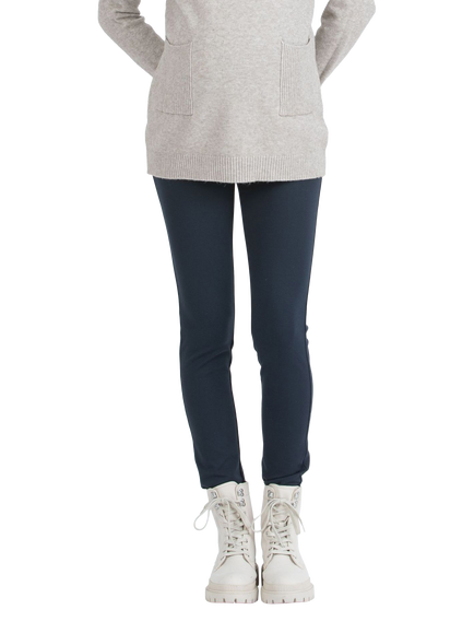 Attesa Luna Ponte Slim Maternity Trousers, Blue, Blue