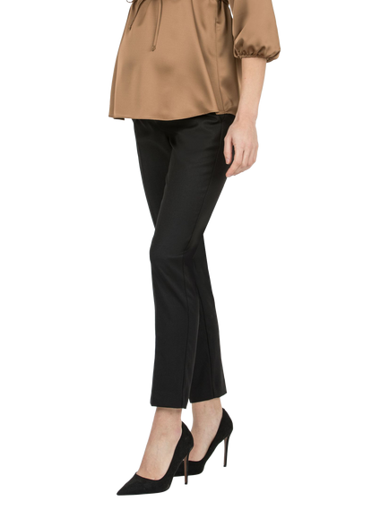Attesa Naomi Cropped Slim Maternity Trousers, Black - view 2, Black