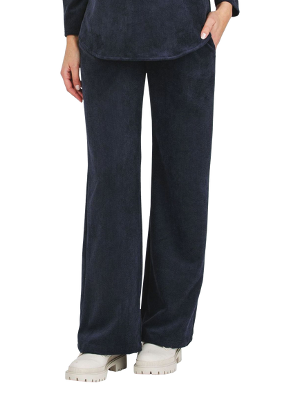 Attesa Winona Maternity Palazzo Trousers, Blue - view 2, Blue
