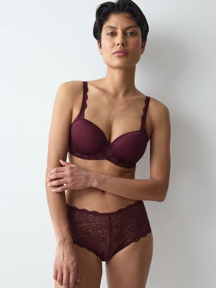 Triumph Amourette Padded Spacer Bra, Claret, Claret