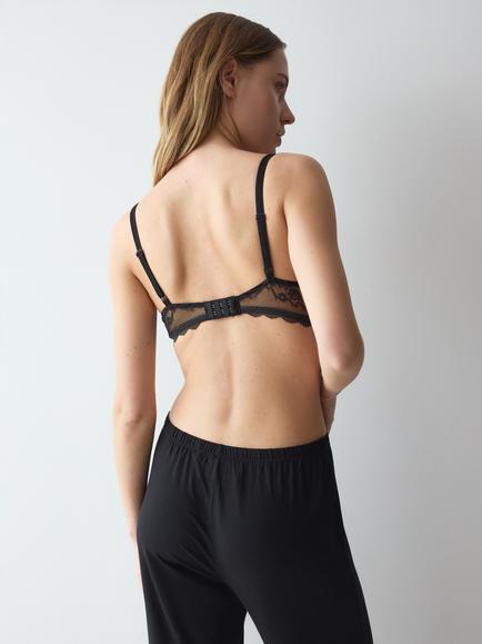 Triumph Comfort Allure Wired Half-Padded T-Shirt Bra, Black - view 2, Black