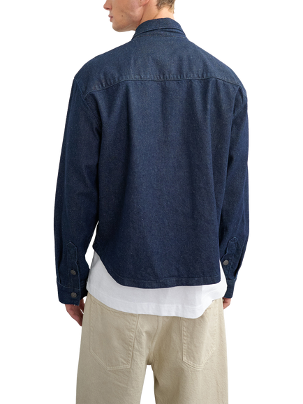Topman Denim Overshirt, Raw - view 2, Raw