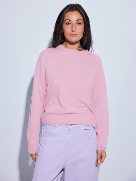 COLORUSH Boardrider Crew Neck Cashmere Jumper, Pink