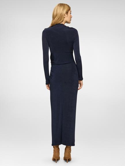 DASKA Athena Ruched Maxi Dress - view 2, Navy