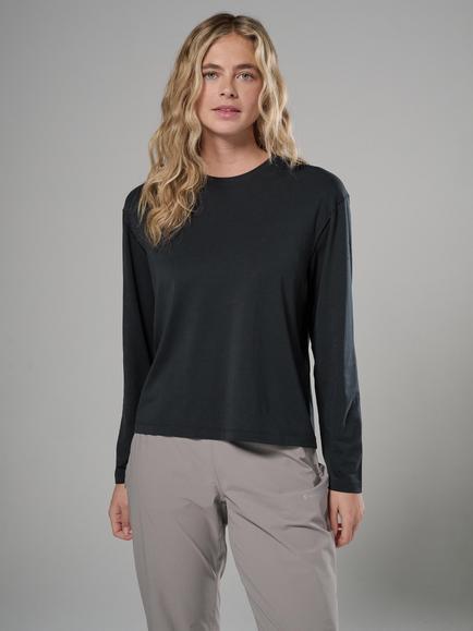 Montane Alhena Long Sleeve Top, Black