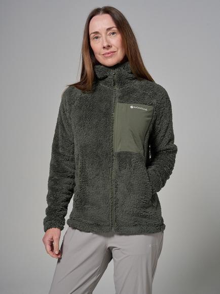 Montane Women's Caldus 2 XT Fleece Mid Layer Jacket, Moss, Moss
