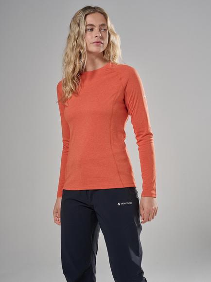 Montane Women's Dart Long Sleeve T-Shirt, Lava