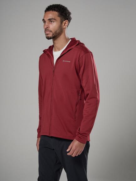 Montane Protium Lightweight Breathable Zipped Hoodie, Dark Maple
