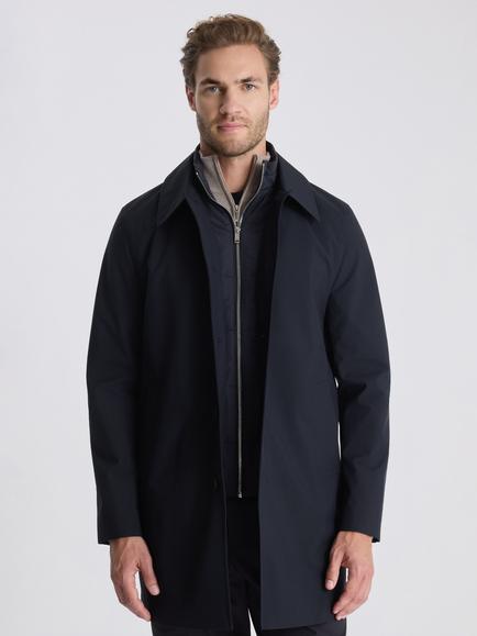 Moss Raincoat with Insert, Navy, Navy