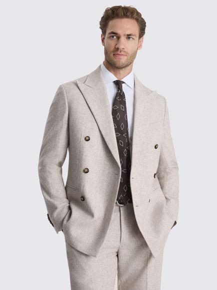 Moss Tailored Fit Wool Blend Suit Jacket, Stone, Stone