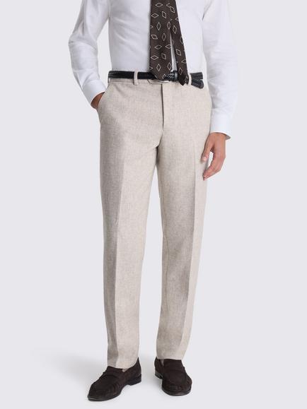 Moss Tailored Fit Wool Blend Suit Trousers, Stone, Stone