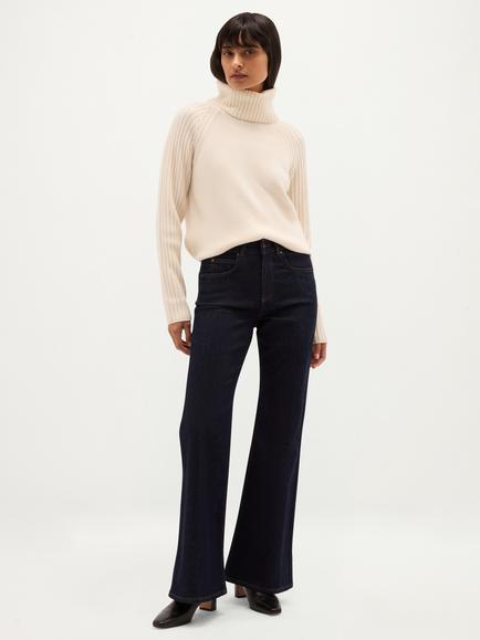 Hobbs Fenella Bootcut Jeans, Indigo, Indigo