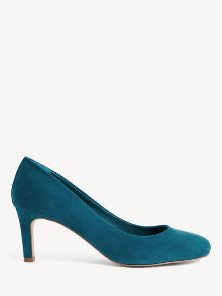 Hobbs Lizzie Suede Court Shoes, Lagoon Blue, Lagoon Blue