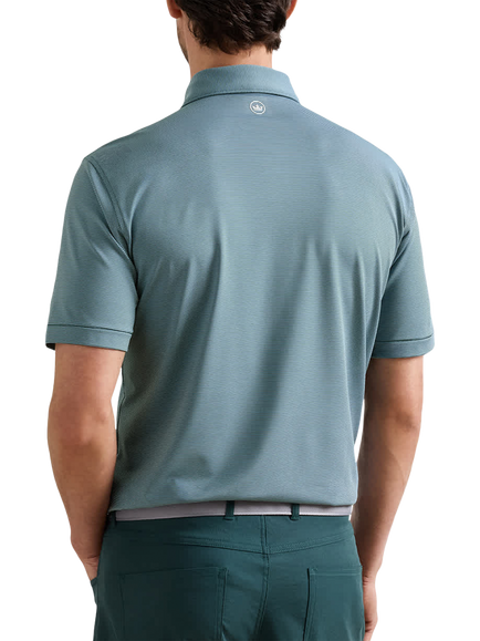Peter Millar Golf Comfort Jersey Polo Shirt, Pine - view 2, Pine Brook