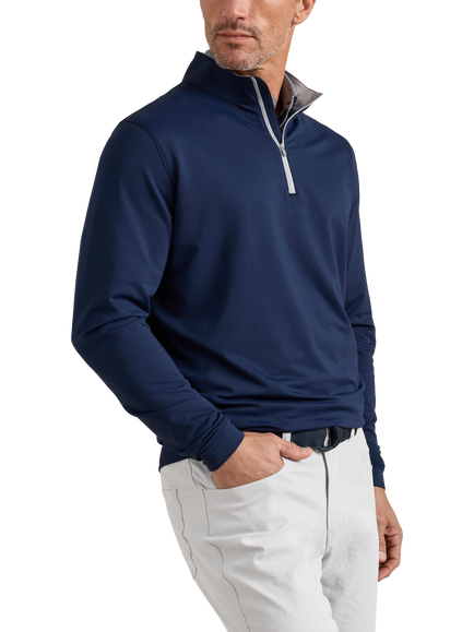 Peter Millar Golf Quarter Zip Top, Navy