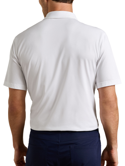 Peter Millar Golf Jersey Polo Shirt, White - view 2, White