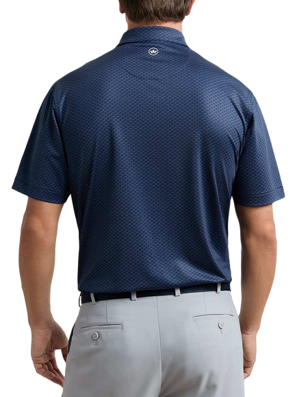 Peter Millar Bunker Bar Performance Jersey Polo Shirt, Navy - view 2, Navy