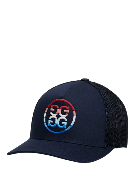 G/FORE Gradient Circle G'S Mid Trucker Hat, Twilight, Twilight