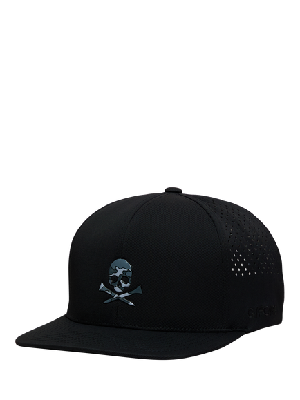 G/FORE Skull & Tees Perforated Delta Hat, Onyx, Onyx