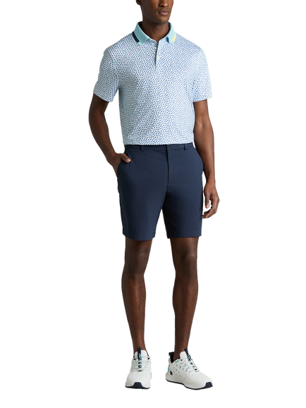G/FORE Triple/G Tech Jersey Polo Shirt, Snow/Cenote, Snow/Cenote