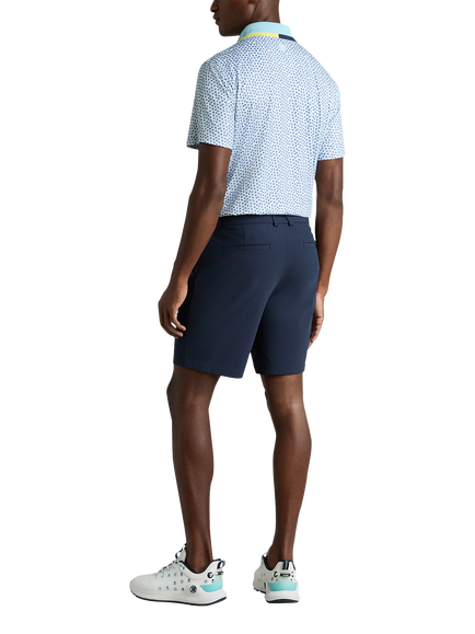 G/FORE Triple/G Tech Jersey Polo Shirt, Snow/Cenote - view 2, Snow/Cenote