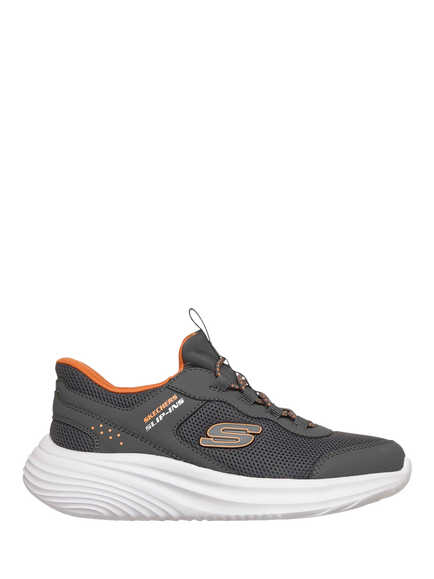 Skechers Kids' Bounder Pro Brisk-Burst Trainers, Charcoal