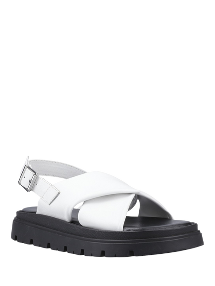 Hush Puppies Lara Leather Strappy Sandals, White - view 2, White