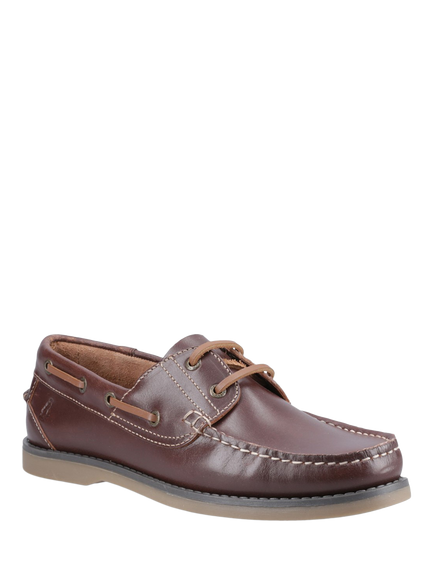 Hush Puppies Wilson Boat Shoes, Brown - view 2, Brown