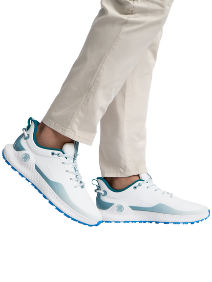 G/FORE MG4+ O2 Golf Shoes, Snow/Seafoam - view 2, Snow/Seafoam