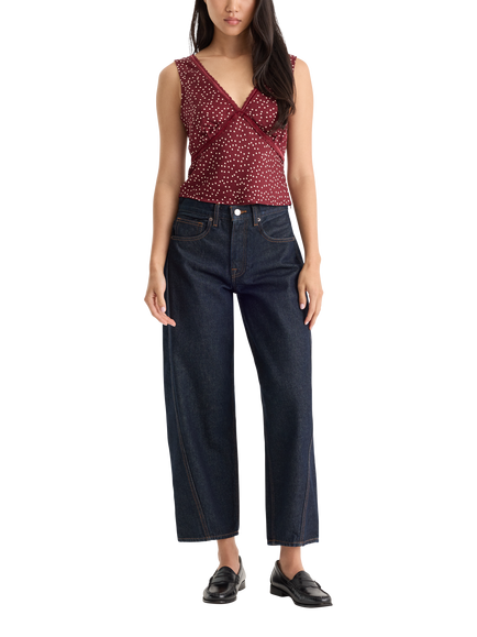 Good American Vintage Barrel Leg Ankle Jeans, Indigo - view 2, Indigo1302