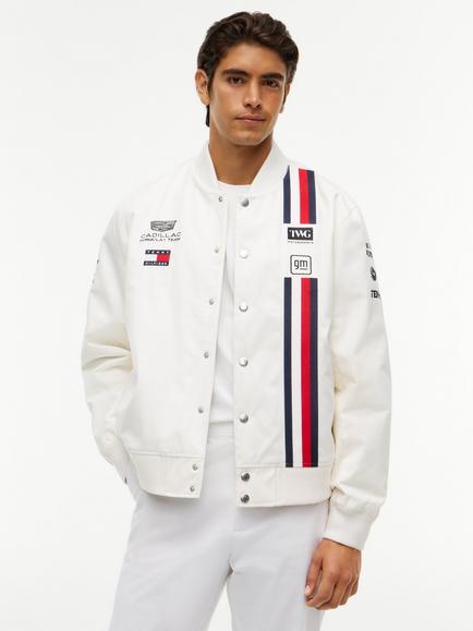 Tommy Hilfiger x Cadillac Formula 1 Team Varsity Jacket, White - view 2, White
